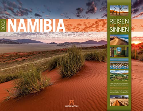 Namibia Kalender 2023, Wandkalender im Querformat (54x42 cm) - Tier- und Reisekalender Afrika