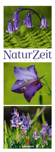 NaturZeit Kalender 2025, Triplet-Wandkalender im Hochformat (24x66 cm) - Landschaftskalender / Naturkalender