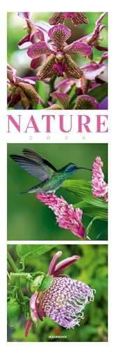Nature Triplet-Kalender 2026 | Stilvoller Natur-Kalender im schlanken Hochformat (33x100 cm) | Triplet-Fotografie im Premium-Format von "Ackermann Kunstverlag"