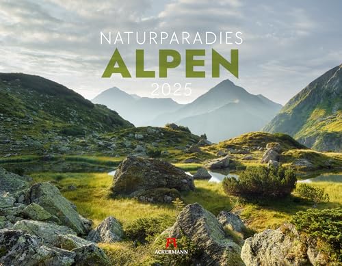 Naturparadies Alpen Kalender 2025, Wandkalender im Querformat (54x42 cm) - Natur- und Landschaftskalender - Berge - Deutschland - Österreich - Schweiz