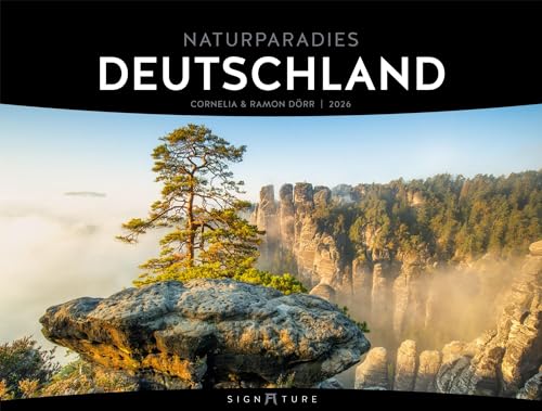 Naturparadies Deutschland Signature Kalender 2026 | Hochwertiger Landschaftskalender im großen Querformat (66x50 cm) | Vom Meer bis zu den Alpen von "Ackermann Kunstverlag"