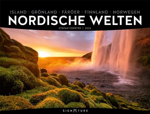 Nordische Welten Signature Kalender 2026 | Bildgewaltiger Skandinavien-Kalender im großen Querformat (66x50 cm) | Island, Färöer, Grönland, Norwegen von "Ackermann Kunstverlag"