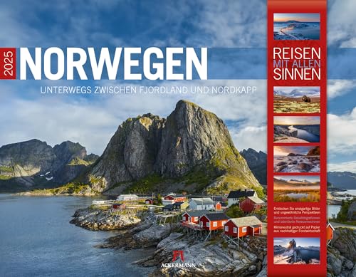 Norwegen Kalender 2025, Wandkalender im Querformat (54x42 cm) - Natur- und Landschaftskalender - Skandinavien - Lofoten - Nordeuropa