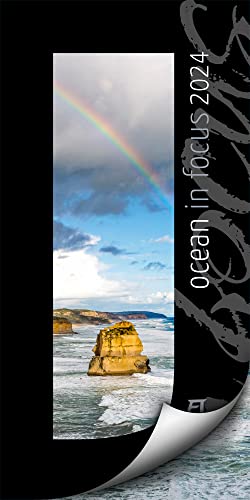 Ocean in Focus Kalender 2024, Wandkalender mit Passepartouts zum Wegklappen im Hochformat (33x66 cm) - Meer- / Naturkalender