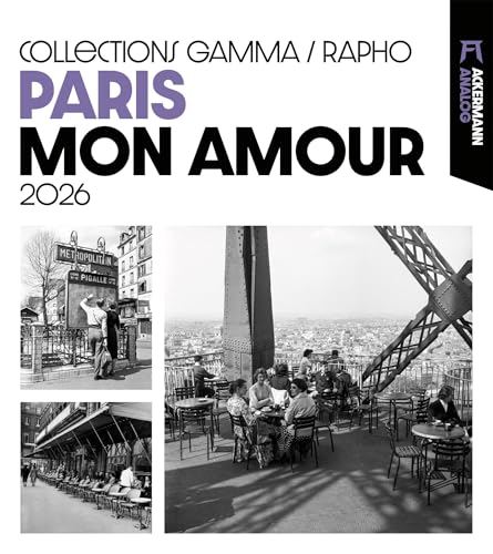 Paris, mon amour Kalender 2026 | Stilvoller Frankreich-Kalender im großen Hochformat (48x54 cm) | Analog-Fotografie für Nostalgiefans von "Ackermann Kunstverlag"