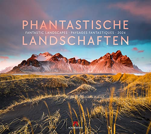 Phantastische Landschaften Kalender 2024, Wandkalender im Querformat (54x48 cm) - Landschaftskalender / Naturkalender von Ackermann Kunstverlag