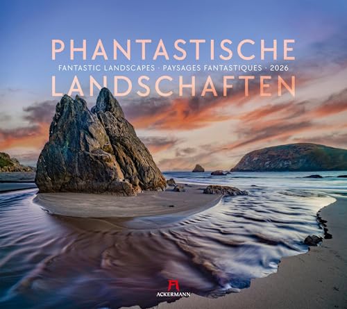 Phantastische Landschaften Kalender 2026 | Bildgewaltiger Natur-Kalender im großen Querformat (54x48 cm) | Beeindruckende Landschaften aus aller Welt von "Ackermann Kunstverlag"