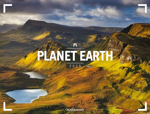 Planet Earth - Ackermann Gallery Kalender 2025, Wandkalender im Querformat (66x50 cm) - Großformat / Hochwertiger Panorama-Kalender Natur und Landschaft