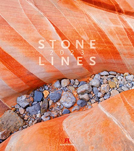 Stonelines Kalender 2023, Wandkalender im Hochformat (48x54 cm) - Naturkalender Geologie, Steine und Strukturen