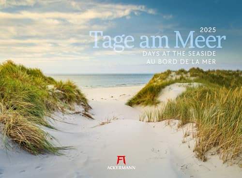 Tage am Meer Kalender 2025, Wandkalender im Querformat (45x33 cm) - Landschaftskalender / Naturkalender, Küsten und Strände in Deutschland