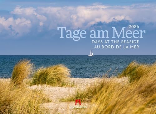Tage am Meer Kalender 2026 | Stilsicherer Küsten-Kalender im Querformat (45x33 cm) | Strände der Ostsee und Nordsee in Deutschland von "Ackermann Kunstverlag"