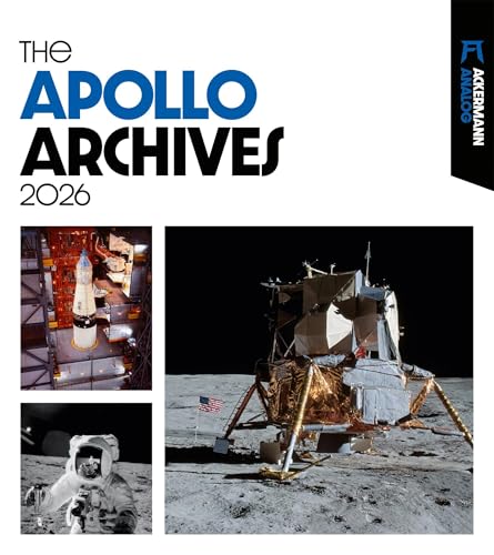 The Apollo Archives Kalender 2026 | Informativer Raumfahrt-Kalender im großen Hochformat (48x54 cm) | Analogfotografie der NASA von "Ackermann Kunstverlag"