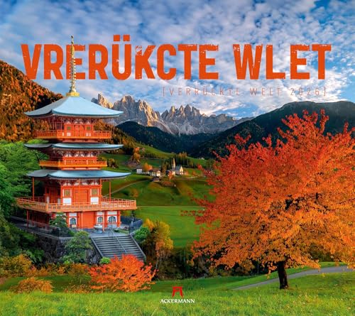 Verrückte Welt Kalender 2026 | Außergewöhnlicher Fotomontagen im großen Querformat (54x48 cm) | Lifestyle- und Reisekalender von "Ackermann Kunstverlag"