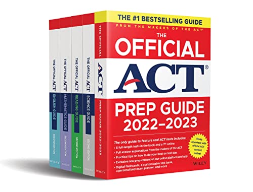 The Official ACT Prep & Subject Guides 2022-2023 Complete Set: The Only Official Prep Guide from the Makers of the Act / Reading Guide / Mathematics Guide / English Guide / Science Guide