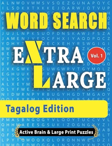 WORD SEARCH Extra Large - Tagalog Edition von LINGUAS CLASSICS