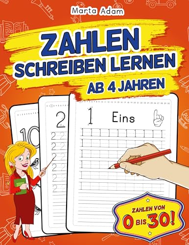Zahlen Schreiben Lernen Ab 4 Jahren: Übungsheft Zur Kinderleichten Vorbereitung Auf Den Kindergarten, Vorschule Und Grundschule - Ideal Zum Nachschreiben Und Zählen Erster Zahlen Von 0 Bis 30! Zahlen Schreiben Lernen Ab 4 Jahren: Übungsheft Zur Kinderleichten Vorbereitung Auf Den Kindergarten, Vorschule Und Grundschule - Ideal Zum Nachschreiben Und Zählen Erster Zahlen Von 0 Bis 30! von Digital Front GmbH