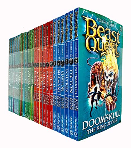 Beast Quest 24 Bücher-Sammlungsset Serie 7–10 von Adam Blade (Noctila, Doomskull, Ursus, Torpix, Balisk, Bloodboar, Convol, Carnivora und mehr!)