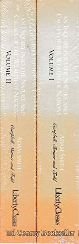An inquiry into the nature and causes of the wealth of nations (2 volumes) von Liberty Classics