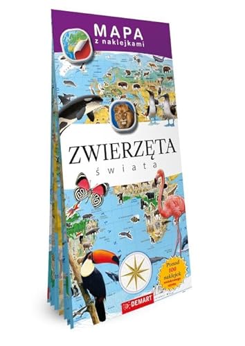 Mapy z naklejkami. Zwierzęta świata von Demart