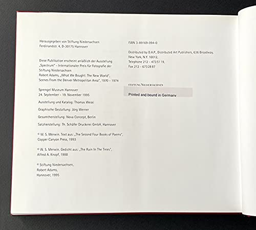 What We Bought: The New World, Scenes from the Denver Metropolitan Area, 1970-1974 (Elgar New Horizons in International Relations series)
