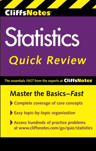 CliffsNotes Statistics Quick Review: 2nd Edition: Library Edition CliffsNotes Statistics Quick Review: 2nd Edition: Library Edition von Wiley