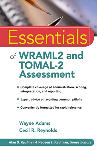 Essentials of WRAML2 and TOMAL-2 Assessment FFIRS (Essentials of Psychological Assessment) von Wiley