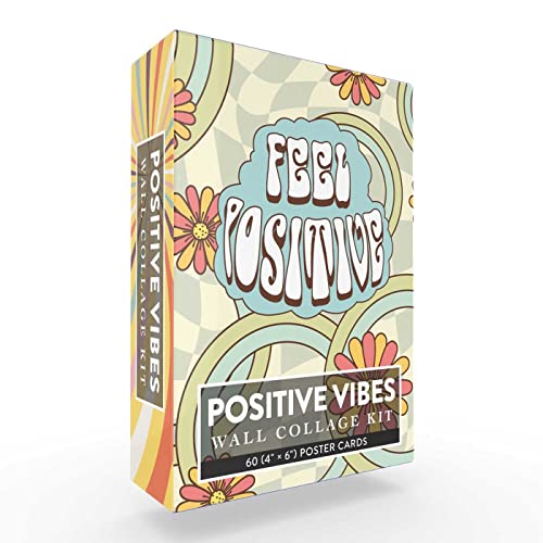 Positive Vibes Wall Collage Kit: 60 (4" × 6") Poster Cards (Collage Kits) von Adams Media
