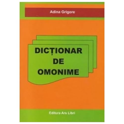 Dictionar De Omonime von Ars Libri