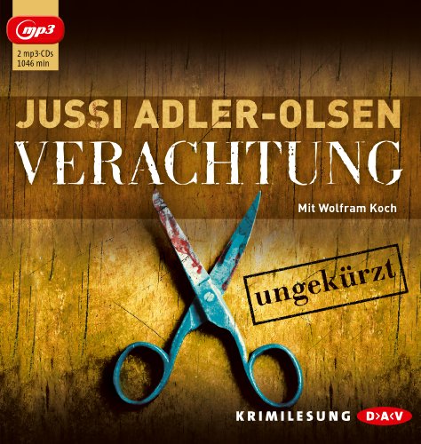 Verachtung. Der vierte Fall für Carl Mørck, Sonderdezernat Q: Ungekürzte Lesung mit Wolfram Koch (2 mp3-CDs) (Carl-Mørck-Reihe) von ADLER-OLSEN,JUSSI