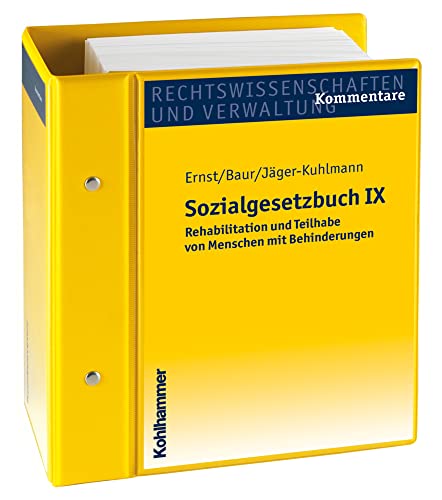 Sozialgesetzbuch IX: Rehabilitation und Teilhabe von Menschen mit Behinderungen. Kommentar. Stand: August 2024, Gesamtwerk inkl. 47. Lfg. (Sozialgesetzbuch, 9, Band 9)