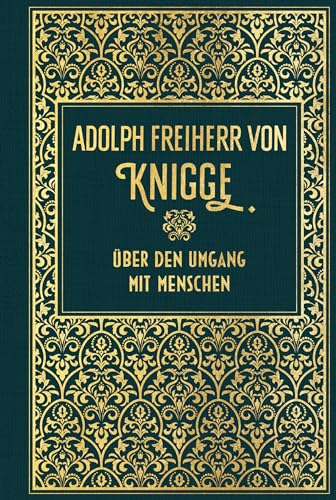 Über den Umgang mit Menschen: Leinen mit Goldprägung