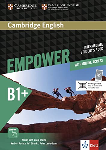 Cambridge English Empower B1+: Student’s Book + assessment package, personalised practice, online workbook & online teacher support von Klett Sprachen GmbH