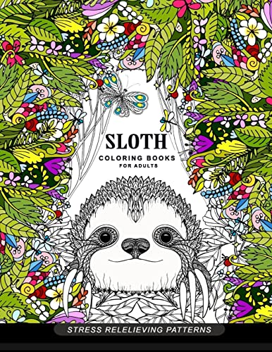 Sloth coloring book for adults: (Animal Coloring Books for Adults) von Createspace Independent Publishing Platform