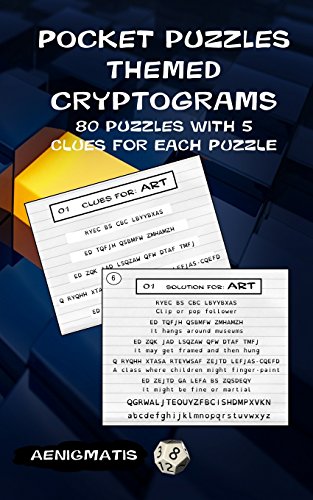 Pocket Puzzles - Themed Cryptograms: 80 puzzles with 5 clues for each puzzle von CreateSpace Independent Publishing Platform