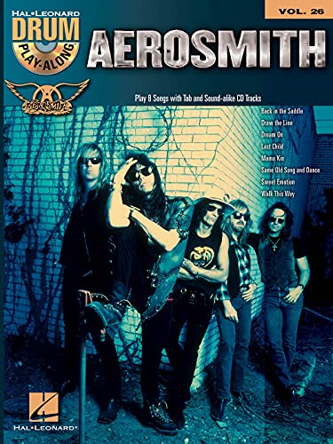 Aerosmith: Noten, CD für Schlagzeug (Drum Play-along, Band 26): Drum Play-Along Volume 26 (Drum Play-along, 26, Band 26) von Music Sales