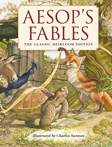 Aesop's Fables Heirloom Edition: The Classic Edition Hardcover with Slipcase and Ribbon Marker (Fairy Tales, Classic Children Books, Animal Stories, Books for Young Children)