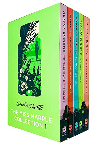 Miss Marple Mysteries Series Books 1 - 5 Collection Set by Agatha Christie (The Murder at the Vicarage, The Body in the Library, The Moving Finger, Sleeping Murder & A Murder is Announced)