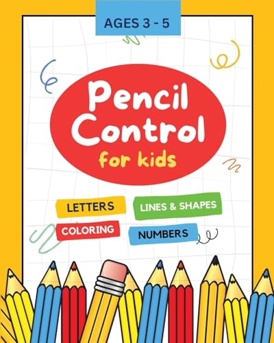Pencil Control for Kids: Letters and Numbers, Lines and Shapes, Pattern Tracing and Coloring Workbook for Kids, Preschoolers, Kindergarten von Ezekiel Agboola