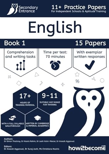 11+ Practice Papers For Independent Schools & Aptitude Training English Book 1 von How2Become Ltd