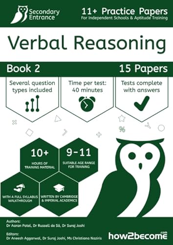 11+ Practice Papers For Independent Schools & Aptitude Training Verbal Reasoning Book 2 von How2Become Ltd