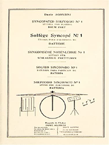 DANTE AGOSTINI SOLFEGE SYNCODE : "Etudes Pour Partitions de Batterie "