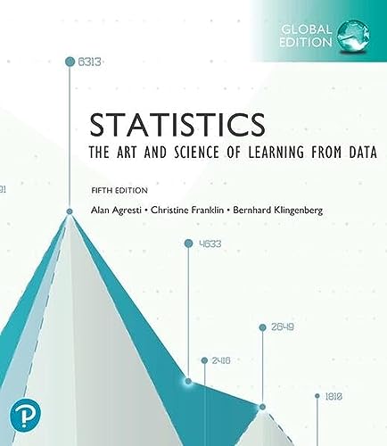 Statistics: The Art and Science of Learning from Data, Global Edition von Pearson