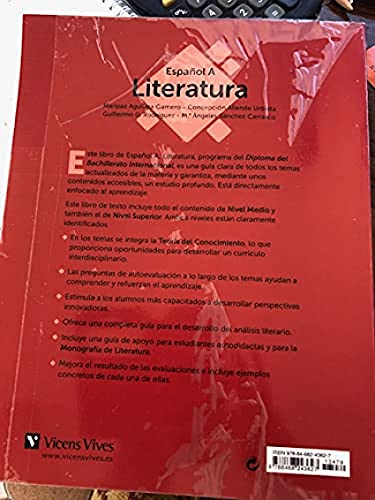 ESPAÑOL A: LITERATURA (IB DIPLOMA) von Editorial Vicens Vives