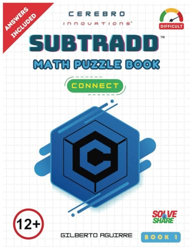 Subtradd: Connect Math Puzzle Book 1: Unique Math Puzzle: Large Print Edition: Strengthen Problem-Solving & Improve Math Logic with Challenging Addition & Subtraction Puzzles for Ages 12 & Up von Success Publications Sar