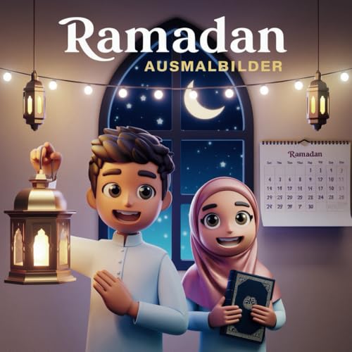 Ramadan Ausmalbuch für Kinder ab 4 Jahren von Independently published