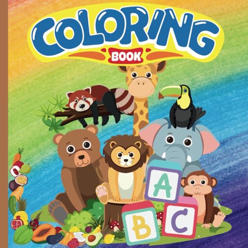 Cute ABC Coloring Book for Kids: Educational Coloring book with pictures and words for Preschool Children Ages 3-5 von Independently published