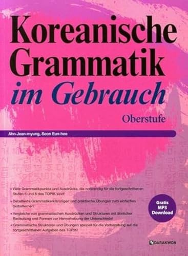 Koreanische Grammatik im Gebrauch - Oberstufe: mit MP3 Download & QR Codes im Buch von Korean Book Service