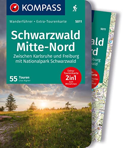KOMPASS Wanderführer Schwarzwald Mitte-Nord, 50 Touren mit Extra-Tourenkarte: GPS-Daten zum Download von Kompass