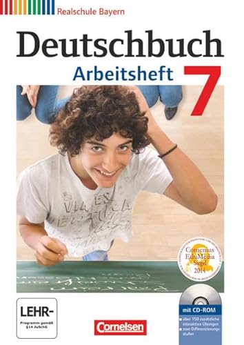 Deutschbuch - Sprach- und Lesebuch - Realschule Bayern 2011 - 7. Jahrgangsstufe: Arbeitsheft mit Lösungen und Übungs-CD-ROM