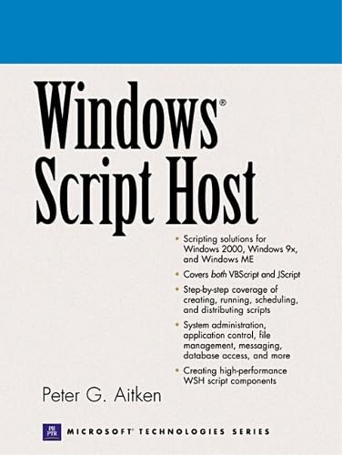 Windows Script Host (Prentice Hall Ptr Microsoft Technologies) von Prentice Hall